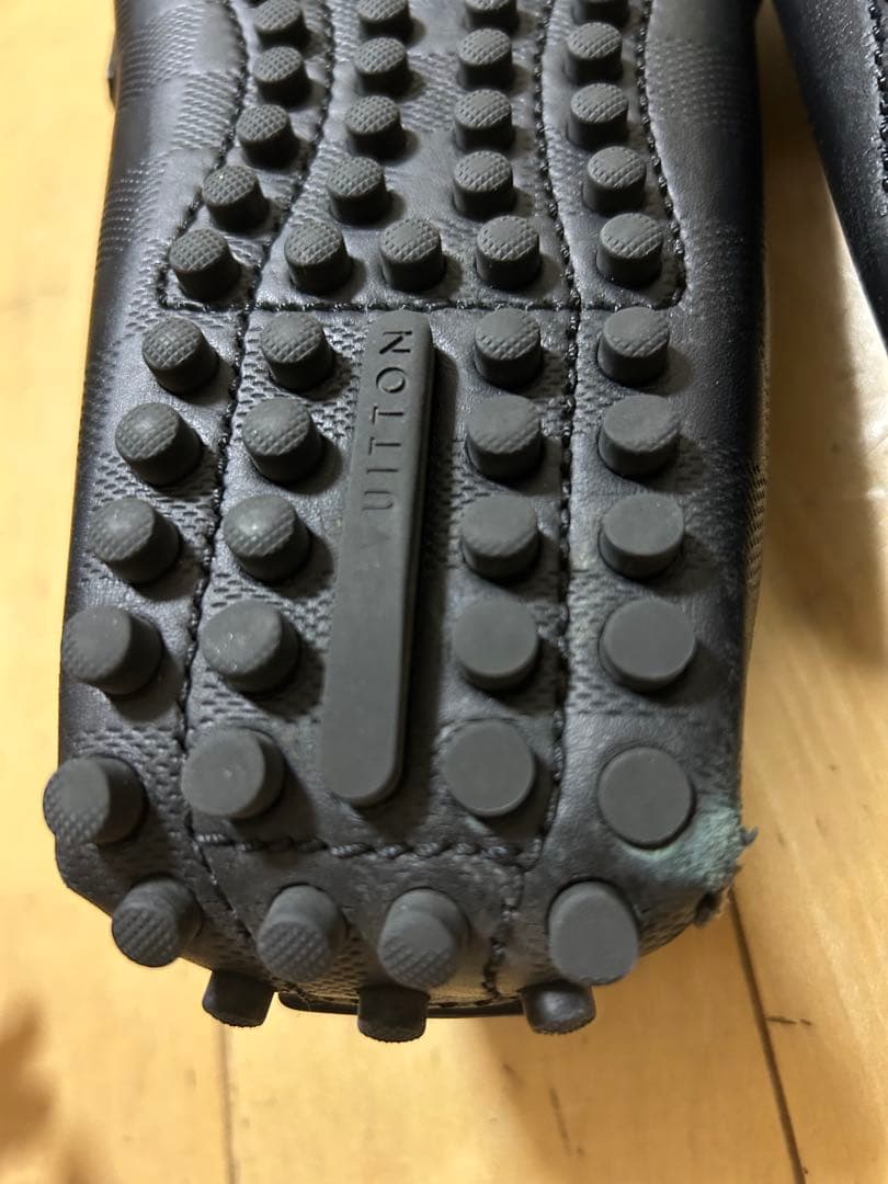 ルイビトンLOUIS VUITTON ダミエパターン ホッケンハイム ローファー