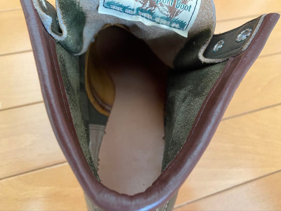 90s レッドウイングredwing 8180 緑 四角犬タグ US8 1/2