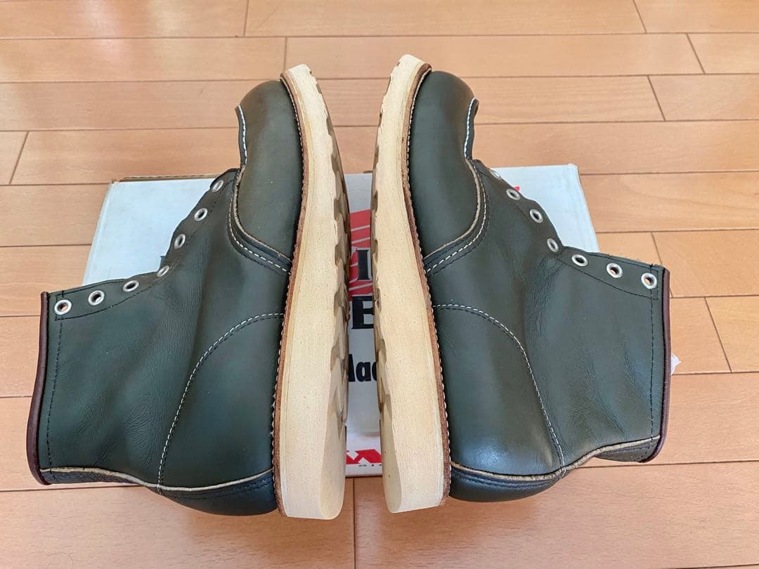 90s レッドウイングredwing 8180 緑 四角犬タグ US8 1/2