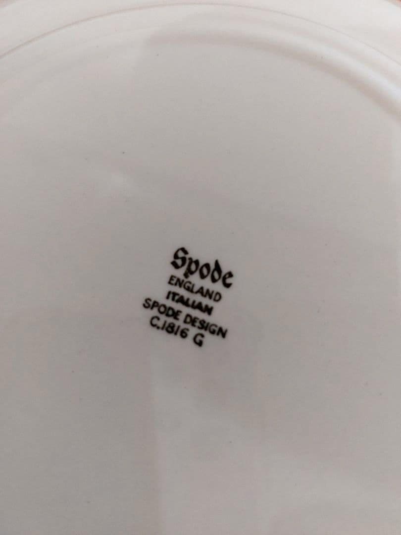 英国製 Spode スポード ブルーイタリアン 19㎝ 皿6枚 正規品
