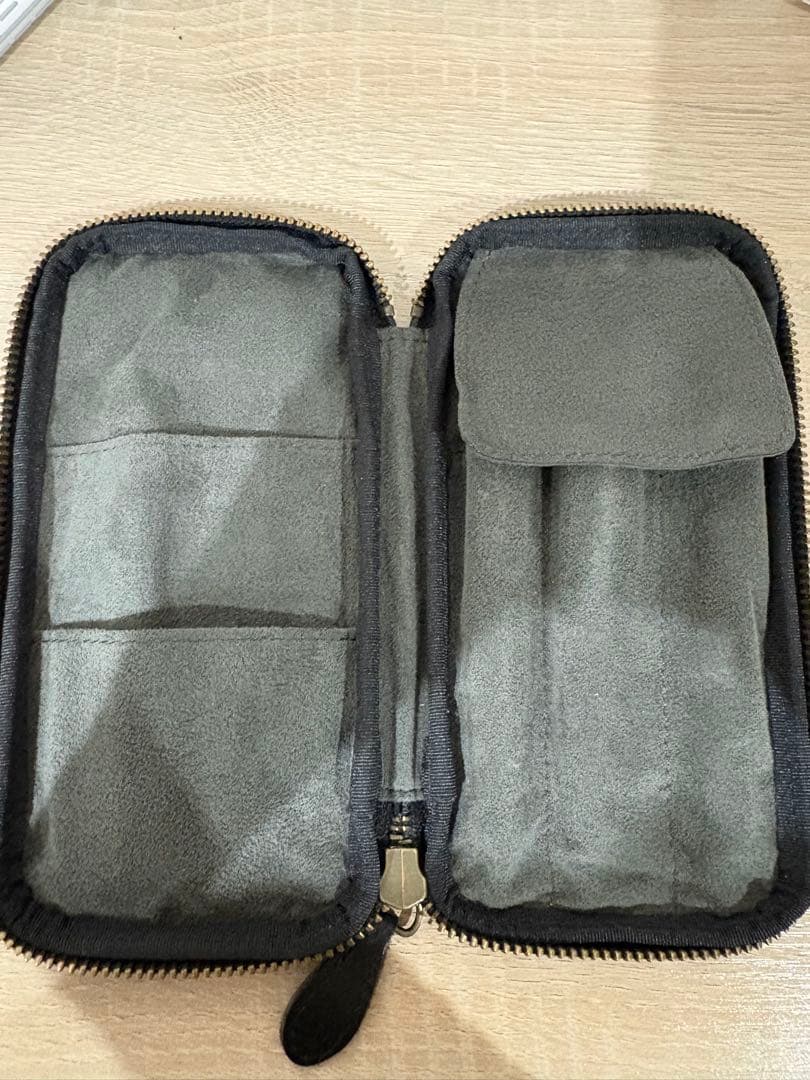 最終値下げ　 工房楔黒柿孔雀杢 工房楔ルーチェペン　アンドリーベジップペンケース