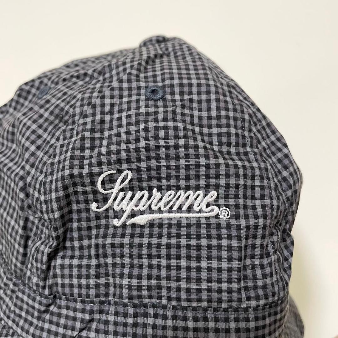 シュプリーム バケットハット 黒 Cordura Plaid Bell Hat