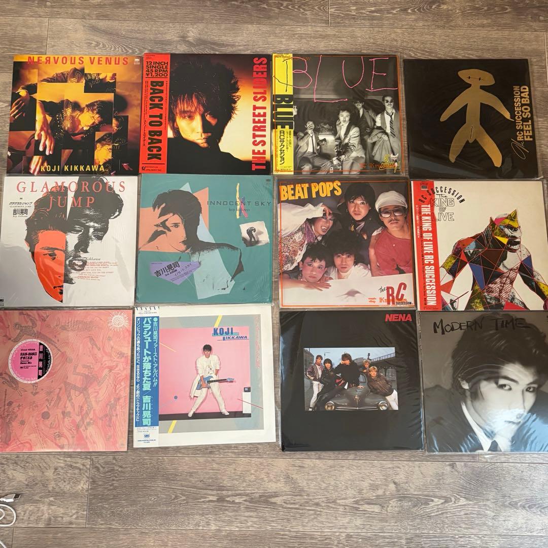 レコード　吉川晃司　RCサクセション　the street sliders