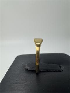 《日本製18金》K18ゴールドトーン シンプルリング11号 1.17g 即日発送