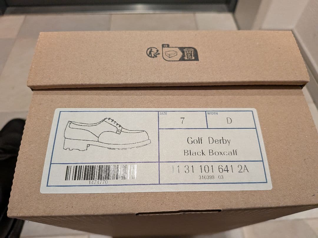 【美品】J.M.WESTON JMウエストン　ゴルフ 7D ブラック 黒色