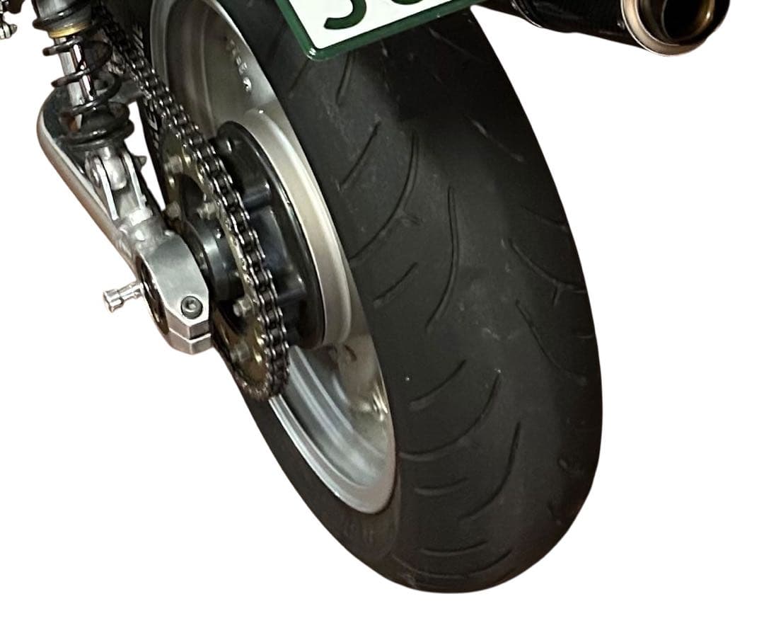 ZRX400実働から取り外し180太足　スイングアーム、前後ホイールその他セット