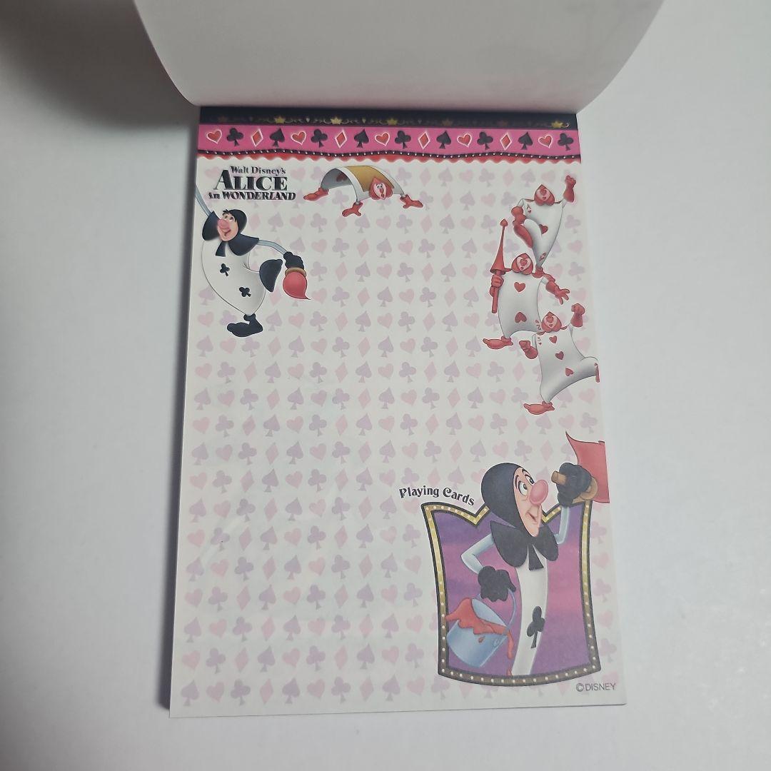 レア ディズニー 不思議の国のアリス メモ帳