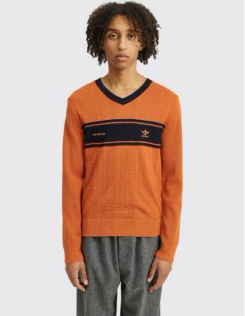 m*•様 y*a様 Wales bonner adidas vネック ニット