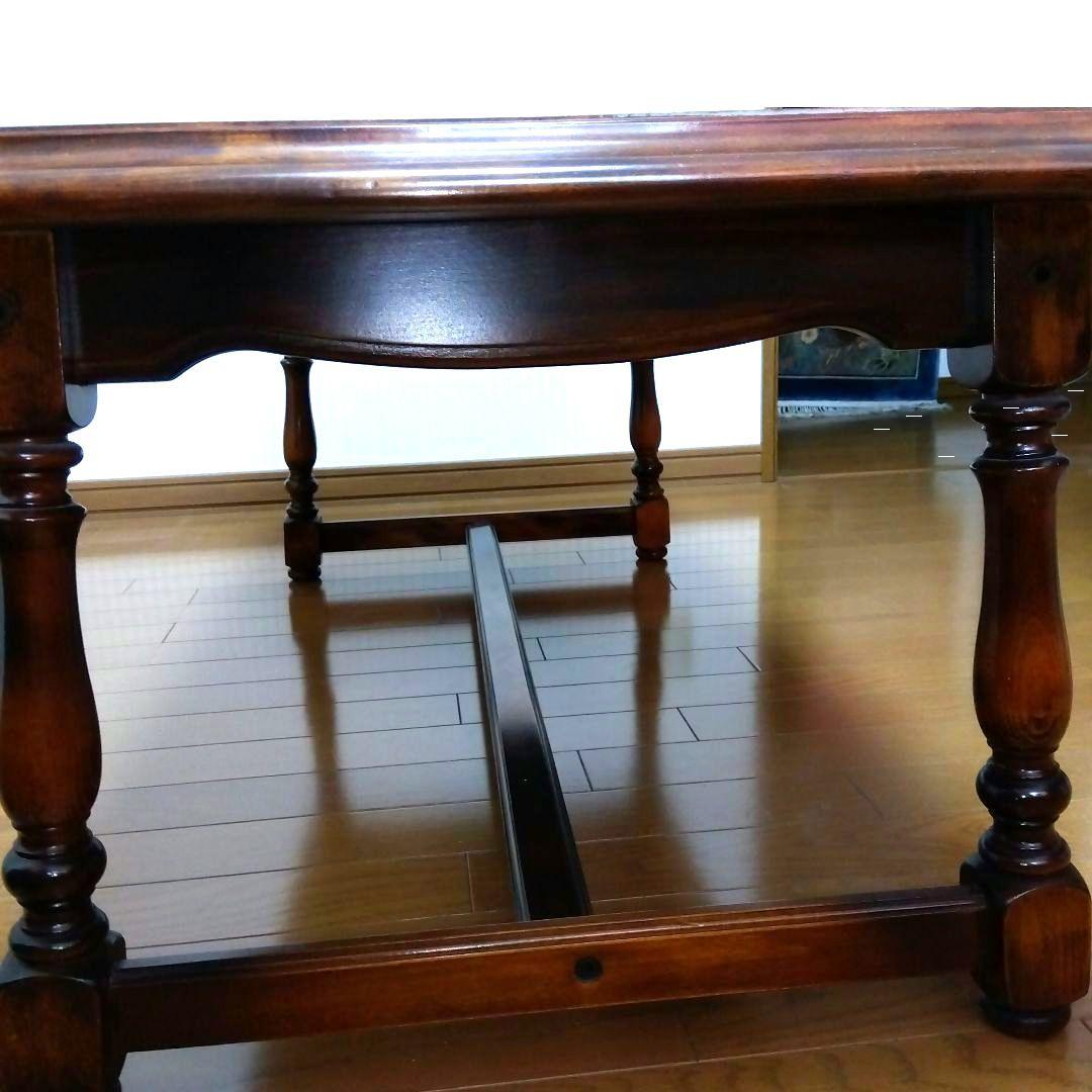 【昭和レトロ】美品♦オールド　カリモク センターテーブル 幅120cm