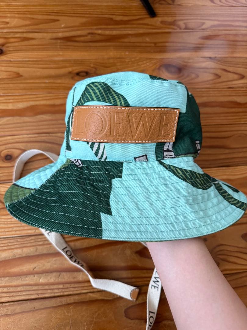 【正規品】最終値下げ　LOEWE ロエベ　リーフ柄 アウトドアハット