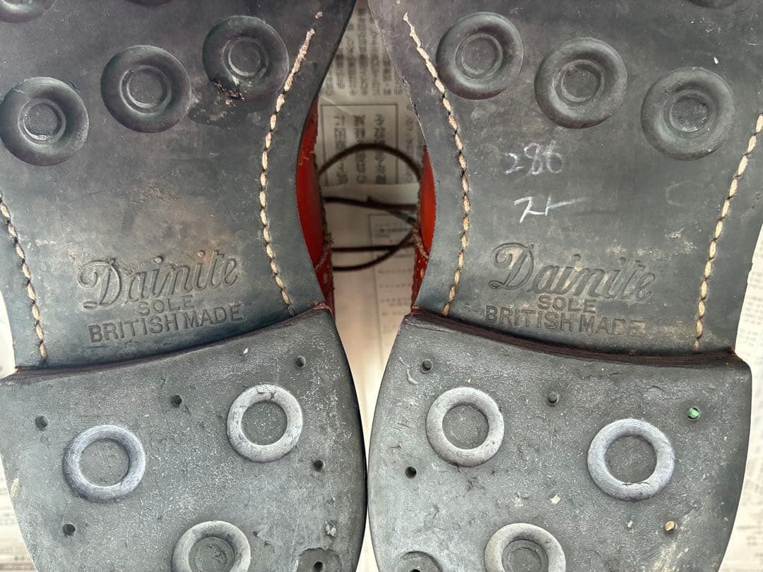 バ*ブ様 トリッカーズ ポールスミス ダブルネーム コラボ ウィングチップ レザ