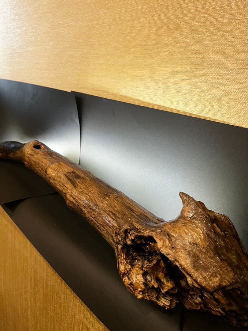 【一点物】流木LEDライト｜直置きタイプ｜幅93cm｜横長インテリア照明