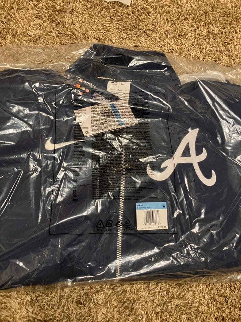 【新品 未開封】Nike Atlanta Braves ジャケット ネイビー