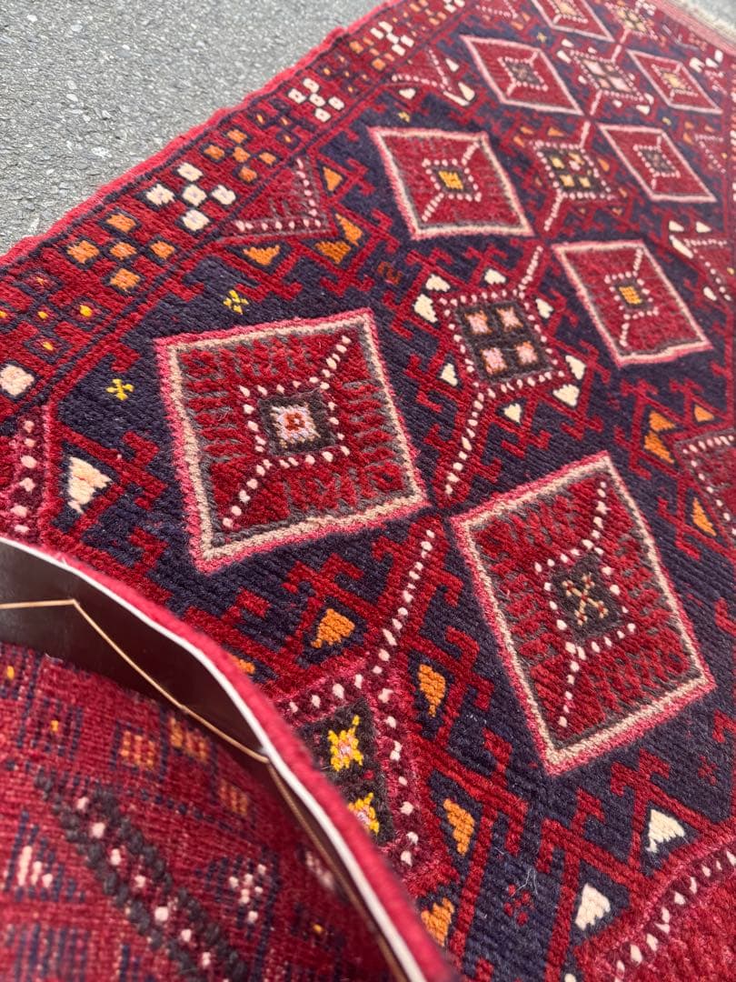 ペルシャ 手作り ランナー ラグ