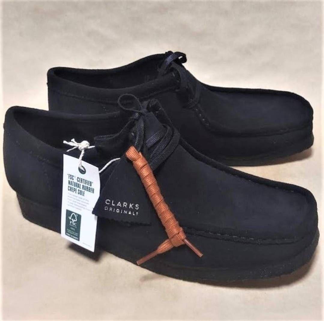 Clarks ブラック Wallabee 25.5cm クラークス ワラビー 黒