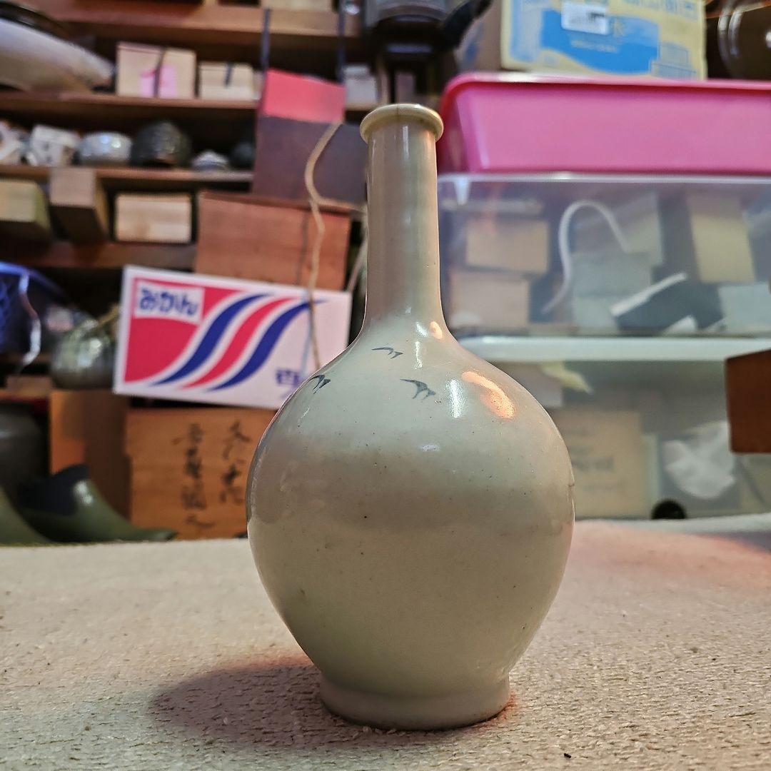 古伊万里 江戸中期 松竹梅染付徳利