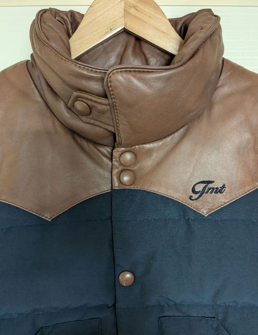 ゆーきー様　TMT レザー ダウンベスト ラムレザー ビンテージ