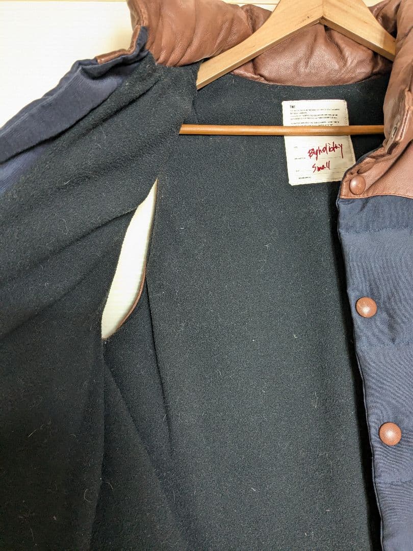 ゆーきー様　TMT レザー ダウンベスト ラムレザー ビンテージ