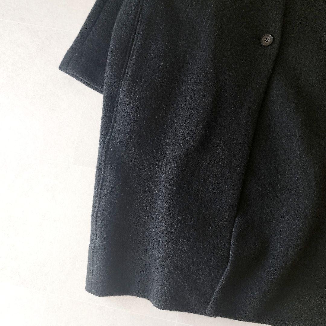 L　evam eva PRESS WOOL COAT コクーンシルエットコート