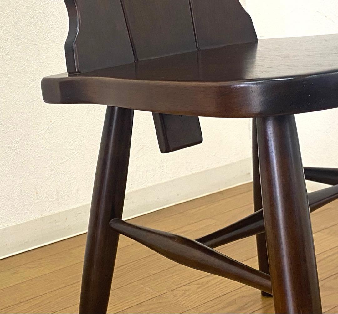 美品 カリモク ルスティック ダイニング チェア 椅子 インテリア ①