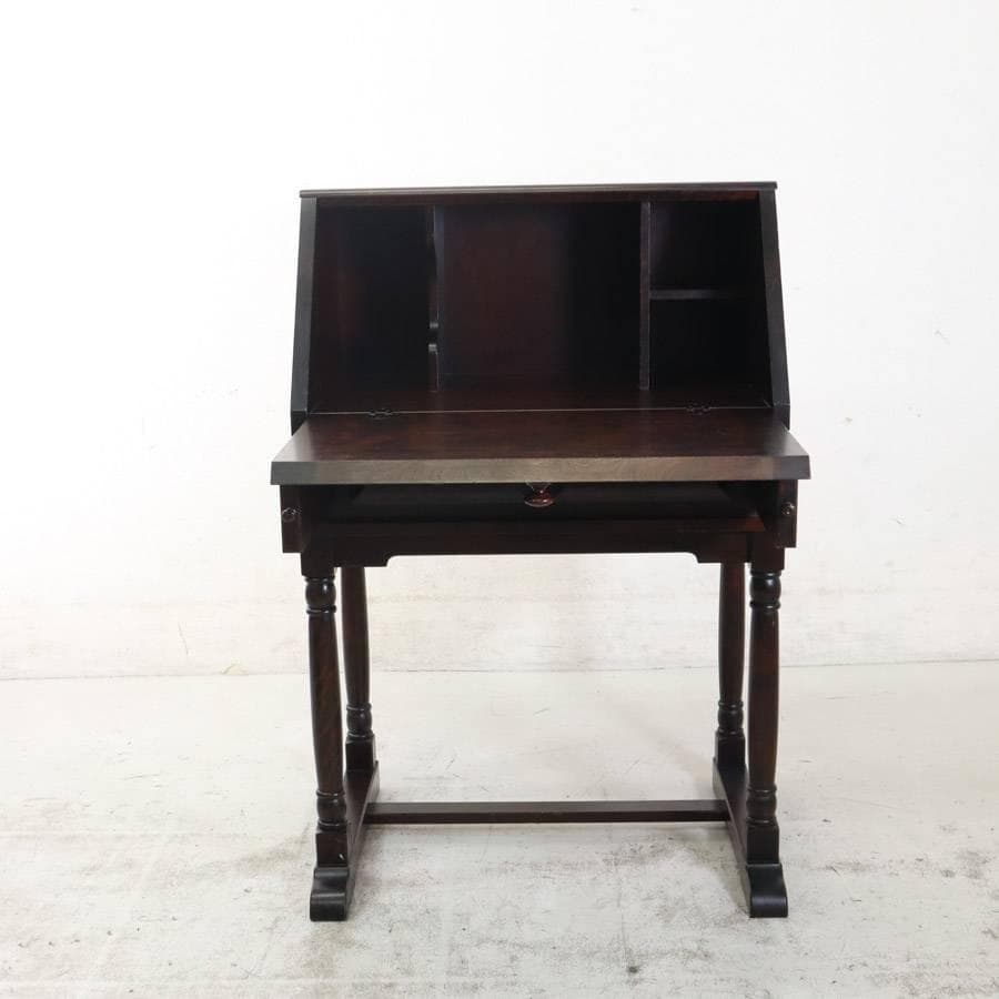 北海道民芸家具 ライティングデスク ビューロー 樺材 引き出し2杯 飛騨産業