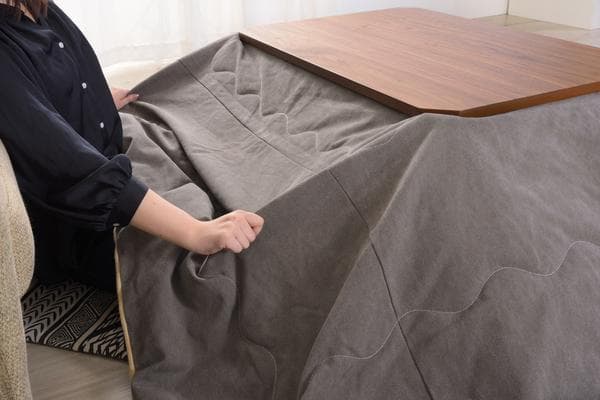 おしゃれ 北欧 暖かい 冬 家族 大型 長方形 こたつテーブル ウォールナット