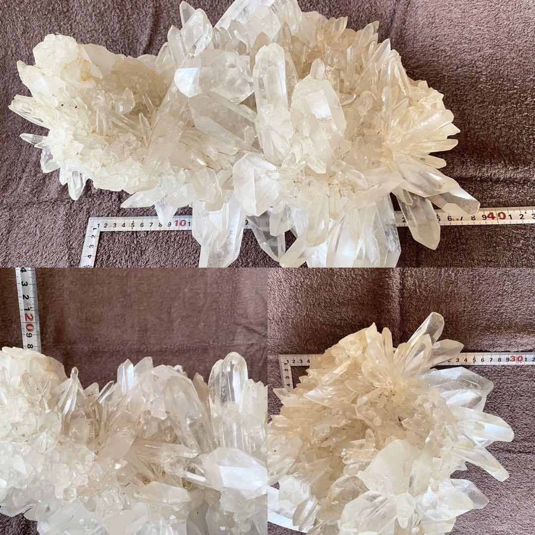 重量11.5kgブラジル産特大水晶クラスター