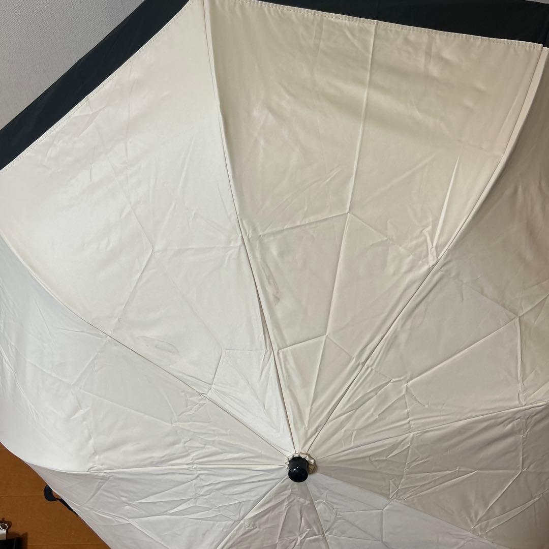 芦屋ロサブラン　日傘　２段折　ミドル　コンビ　曲がり手元　大きめ　簡単開閉