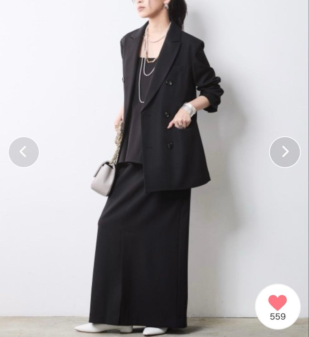 【セットアップ対応】ダブルテーラードジャケット＜大きいサイズ＞シックスタイル