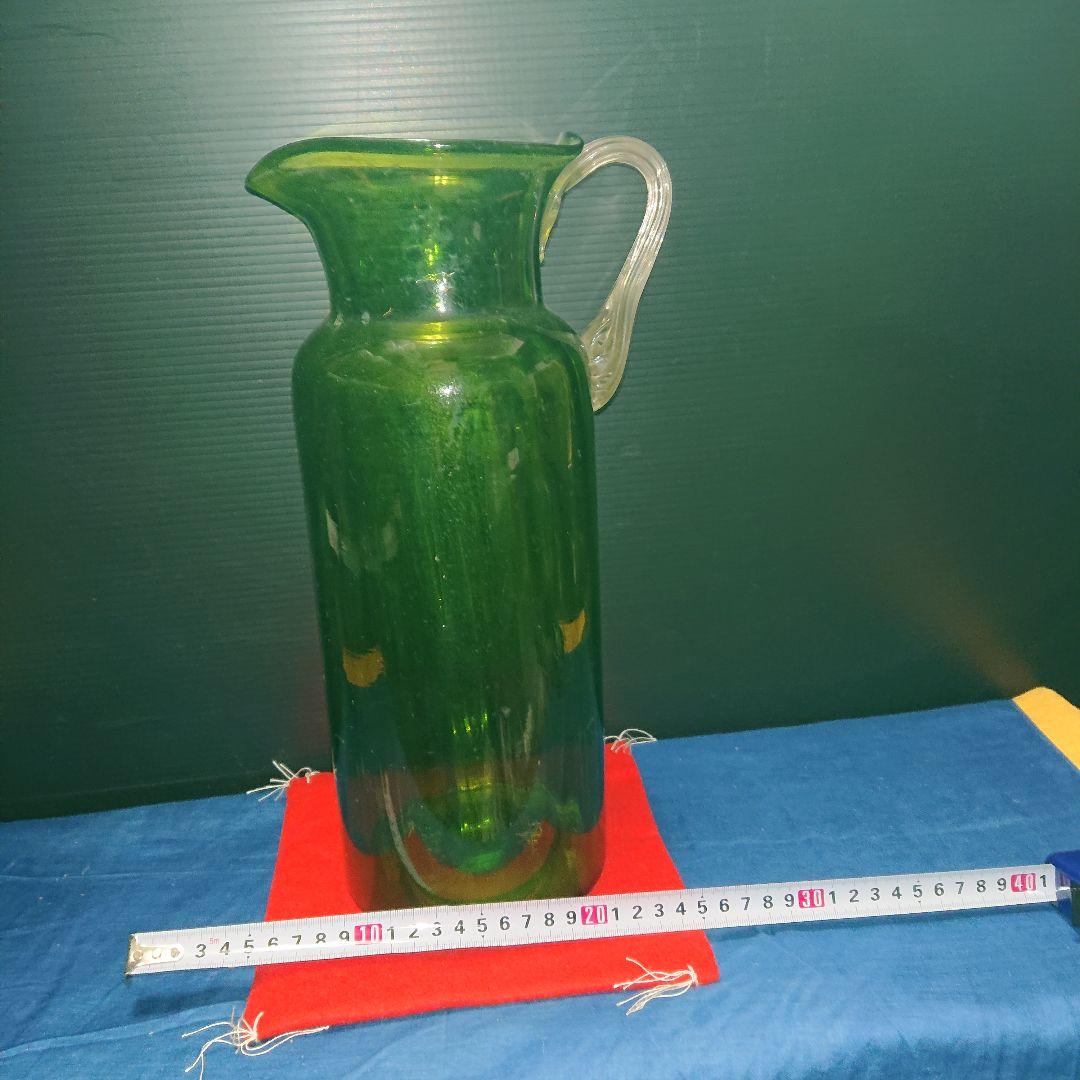 レトロ瓶グリーン色