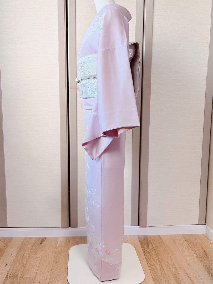 美品　訪問着　一つ紋　フルセット　裄66 加賀友禅 卒業式　入学式　M S 鳥