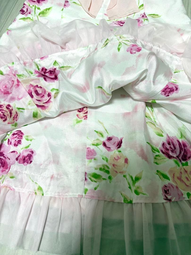 ジーザスディアマンテ JESUS DIAMANTE ぼかし薔薇柄 ワンピース