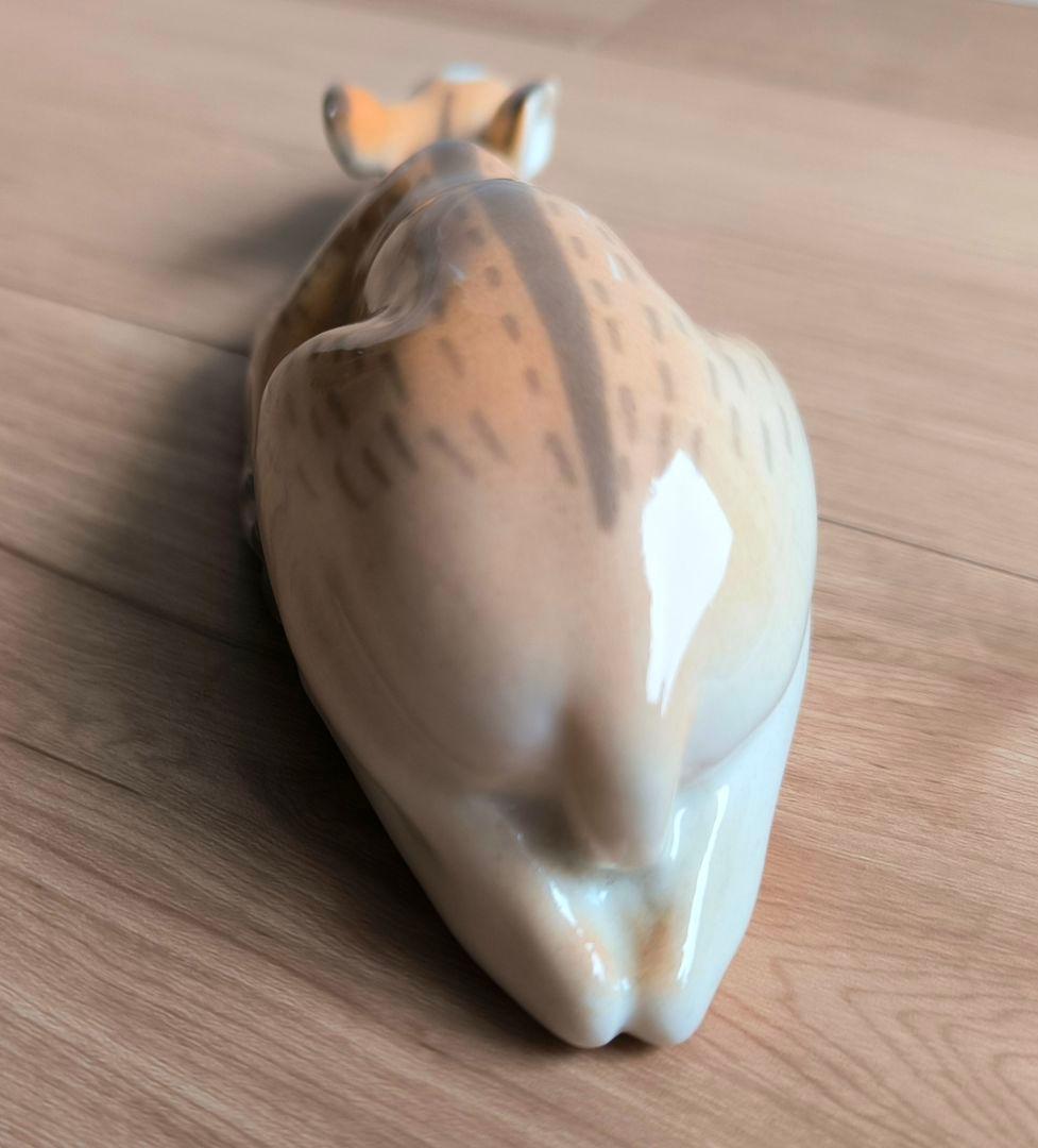 ロシア皇室 御用達♥ロモノーソフ 陶器 バンビ 鹿 フィギュリン 昭和レトロ置物