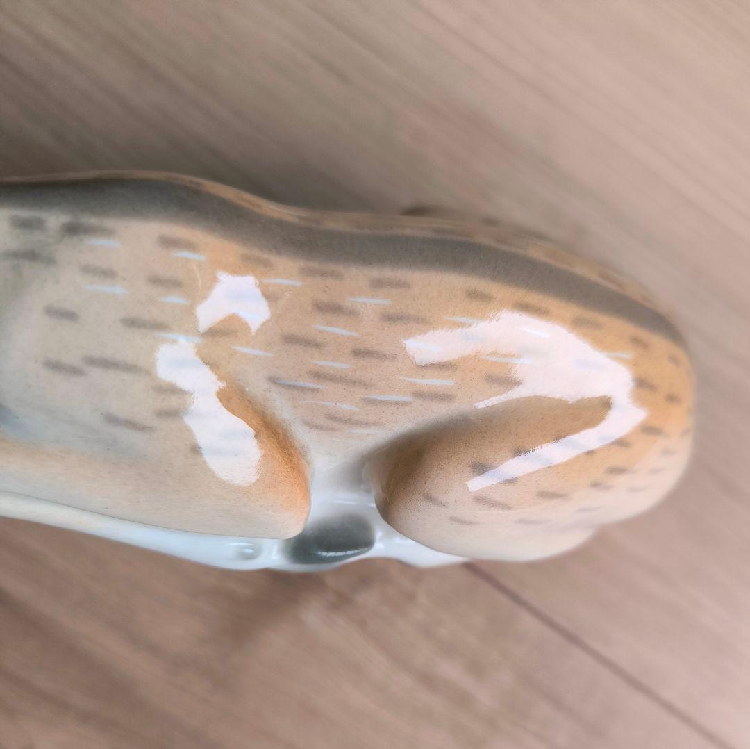 ロシア皇室 御用達♥ロモノーソフ 陶器 バンビ 鹿 フィギュリン 昭和レトロ置物