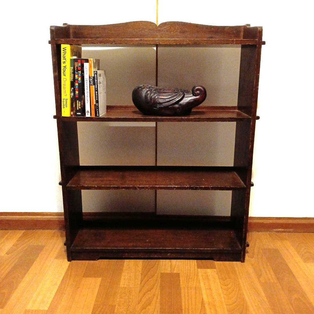 本棚　昭和レトロ 木製　古民家 民芸品