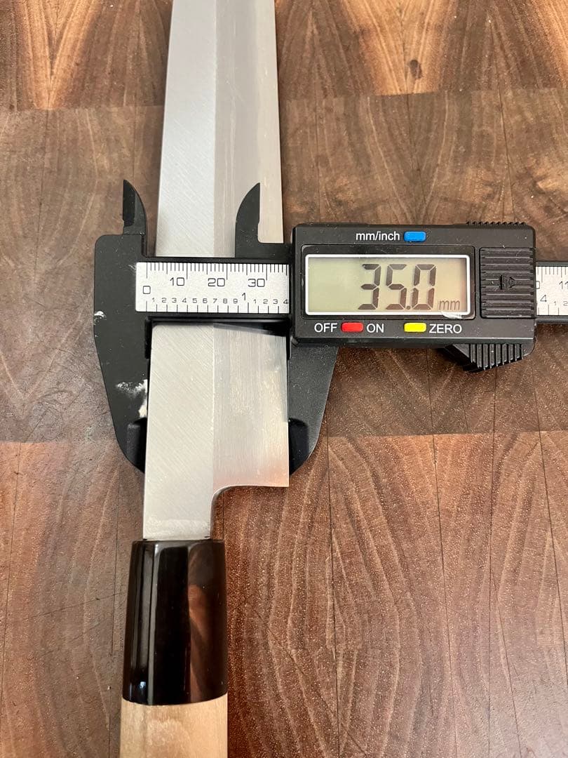 水野鍛錬所　源昭忠　青鋼　柳刃　尺　300mm 包丁　刺身　未使用　和包丁