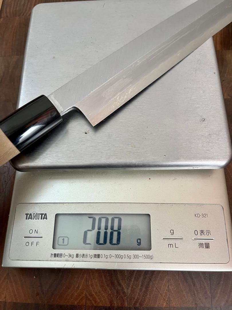 水野鍛錬所　源昭忠　青鋼　柳刃　尺　300mm 包丁　刺身　未使用　和包丁