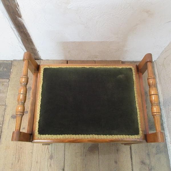 イギリス アンティーク 家具 スツール ピアノスツール 収納 英国 4732e