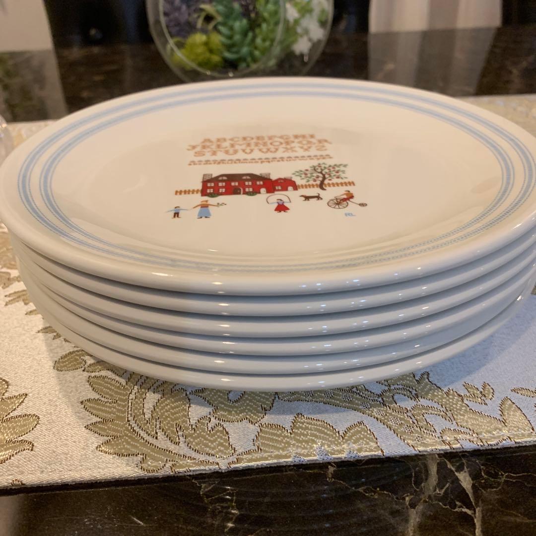 ウェッジウッド ラルフローレン　サンプラー　20.5cmデザートプレート 6枚