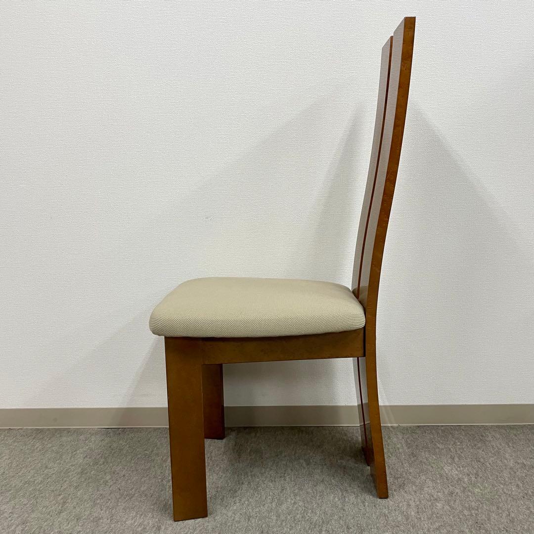 大塚家具【松創】(府中) ダイニングチェア \"バーズアイメイプル\" No.4