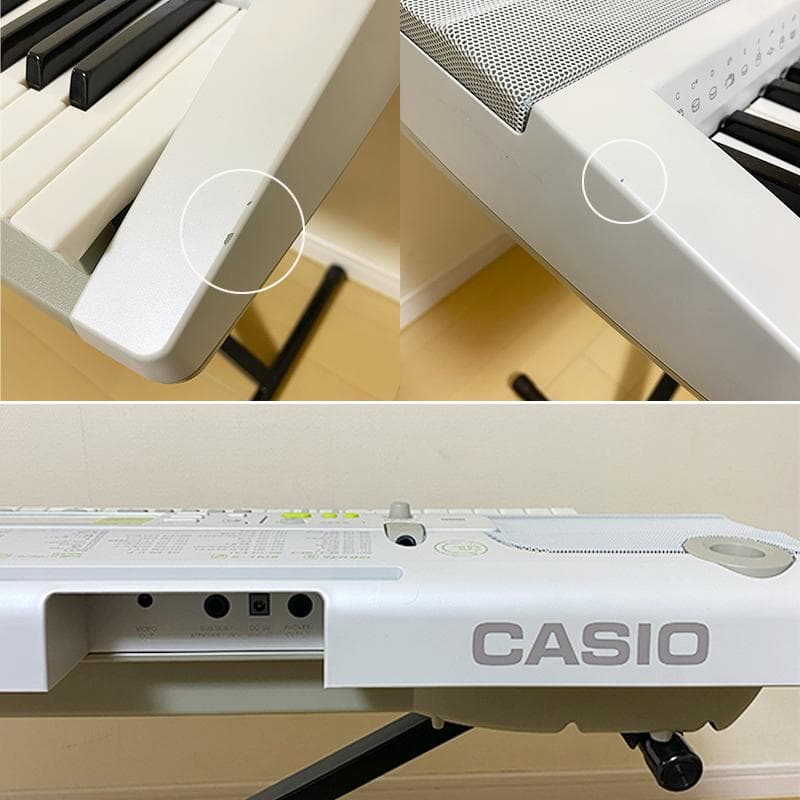 【美品】CASIO 光ナビゲーション キーボード LK-202TV スタンド付き