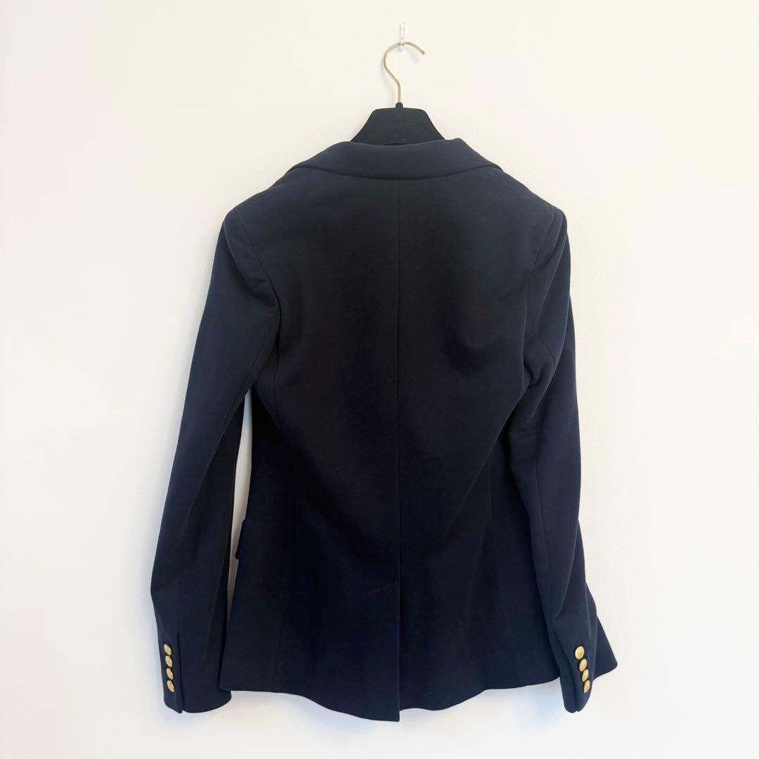 美品POLO RALPH LAUREN テーラードジャケット ネイビー ロゴ刺繍