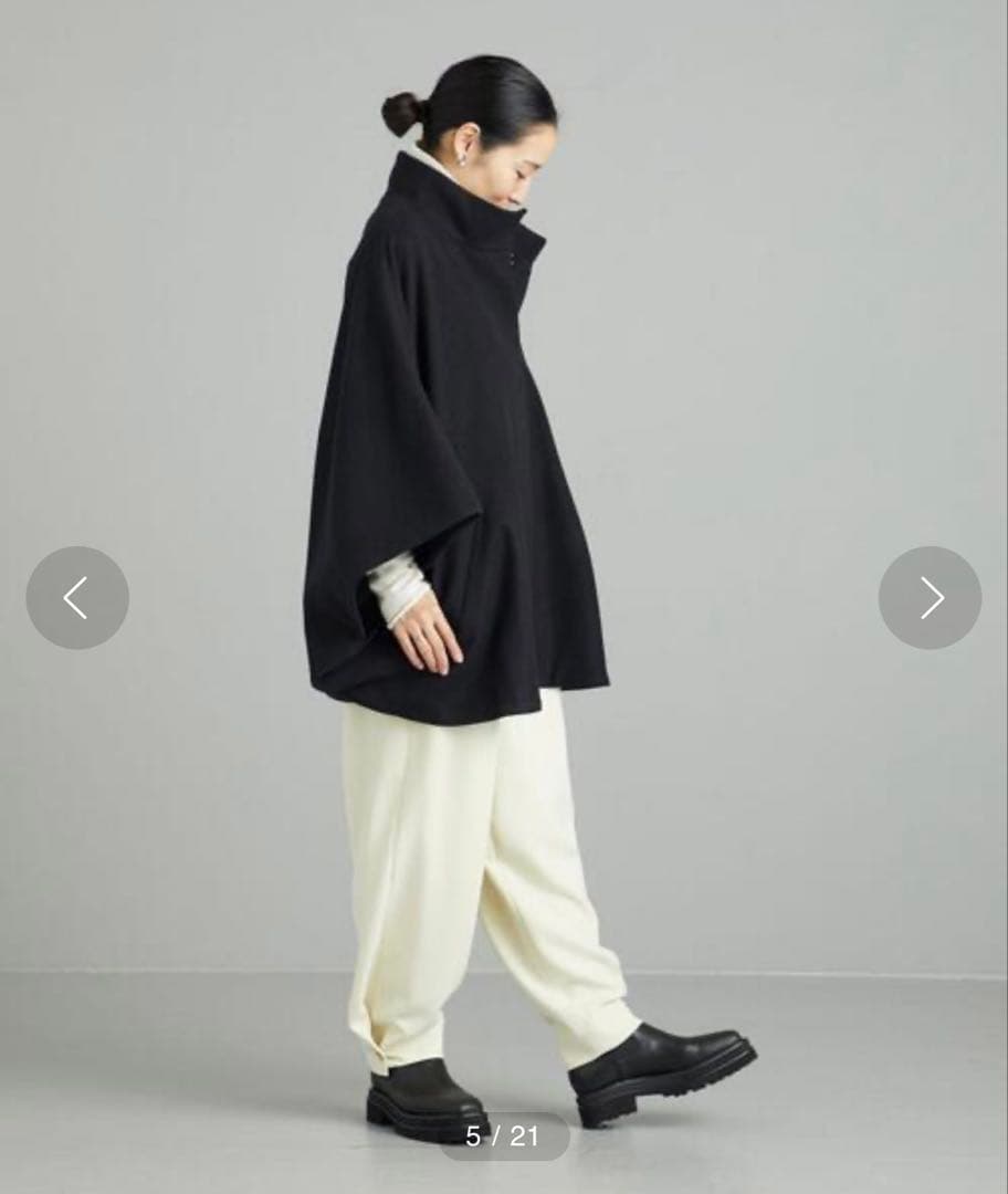 美品✨MARWUNITED ARROWS ポンチョコート ポンチョ ブラック