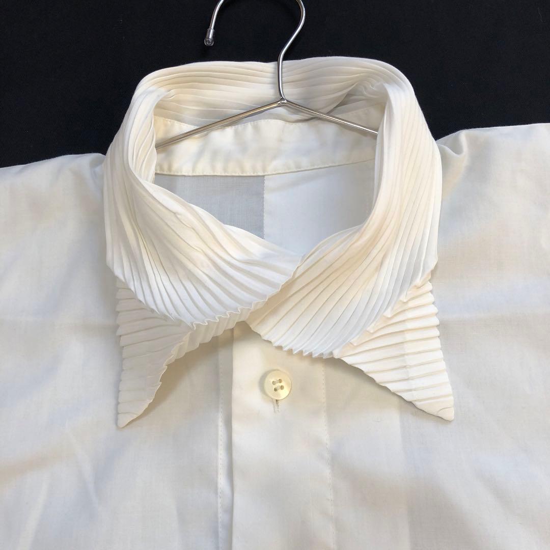 ISSEYMIYAKE 襟プリーツ長袖シャツ