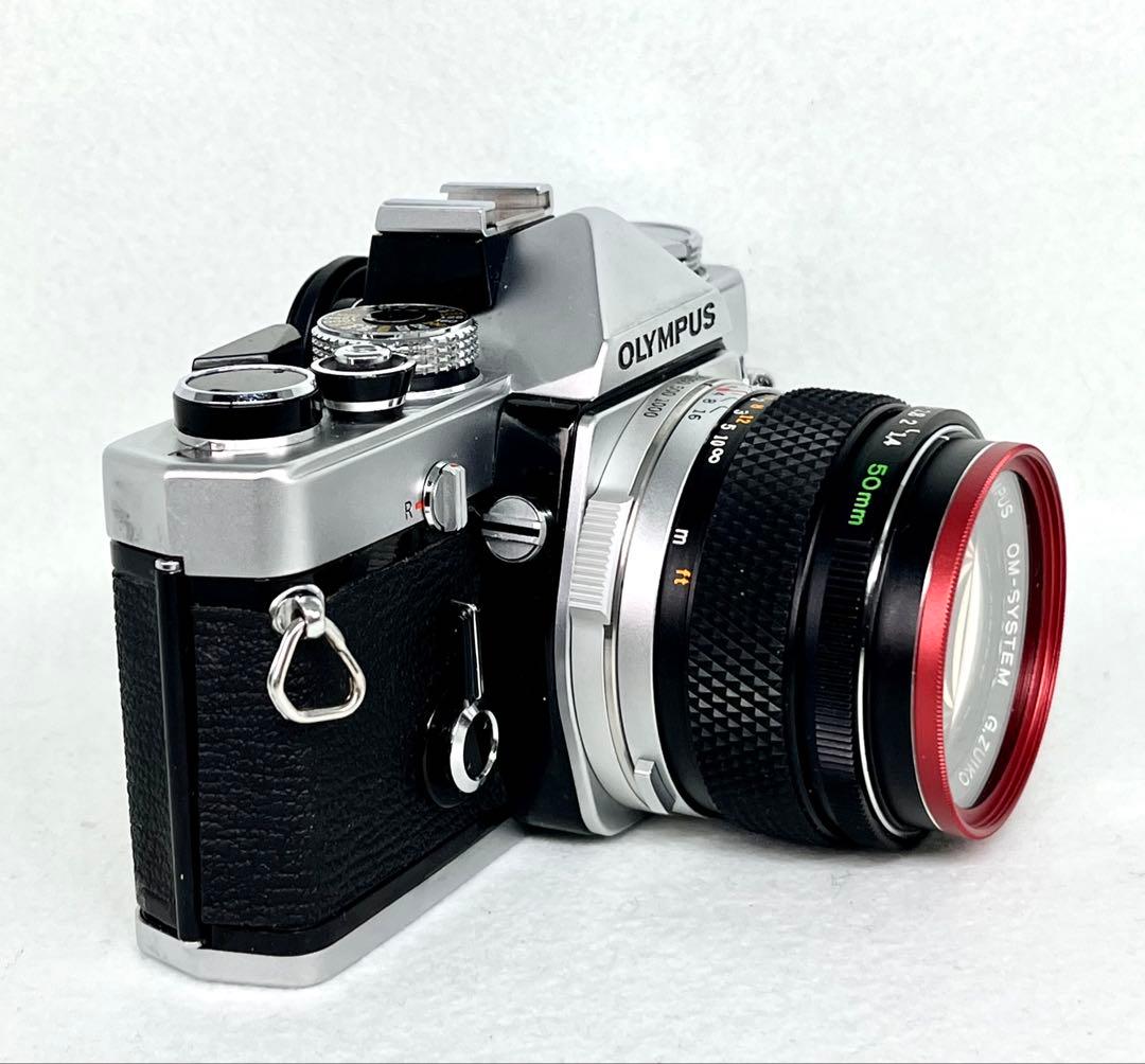 【実用美品】OLYMPUS OM-1 フィルムカメラ標準レンズ付き0020603