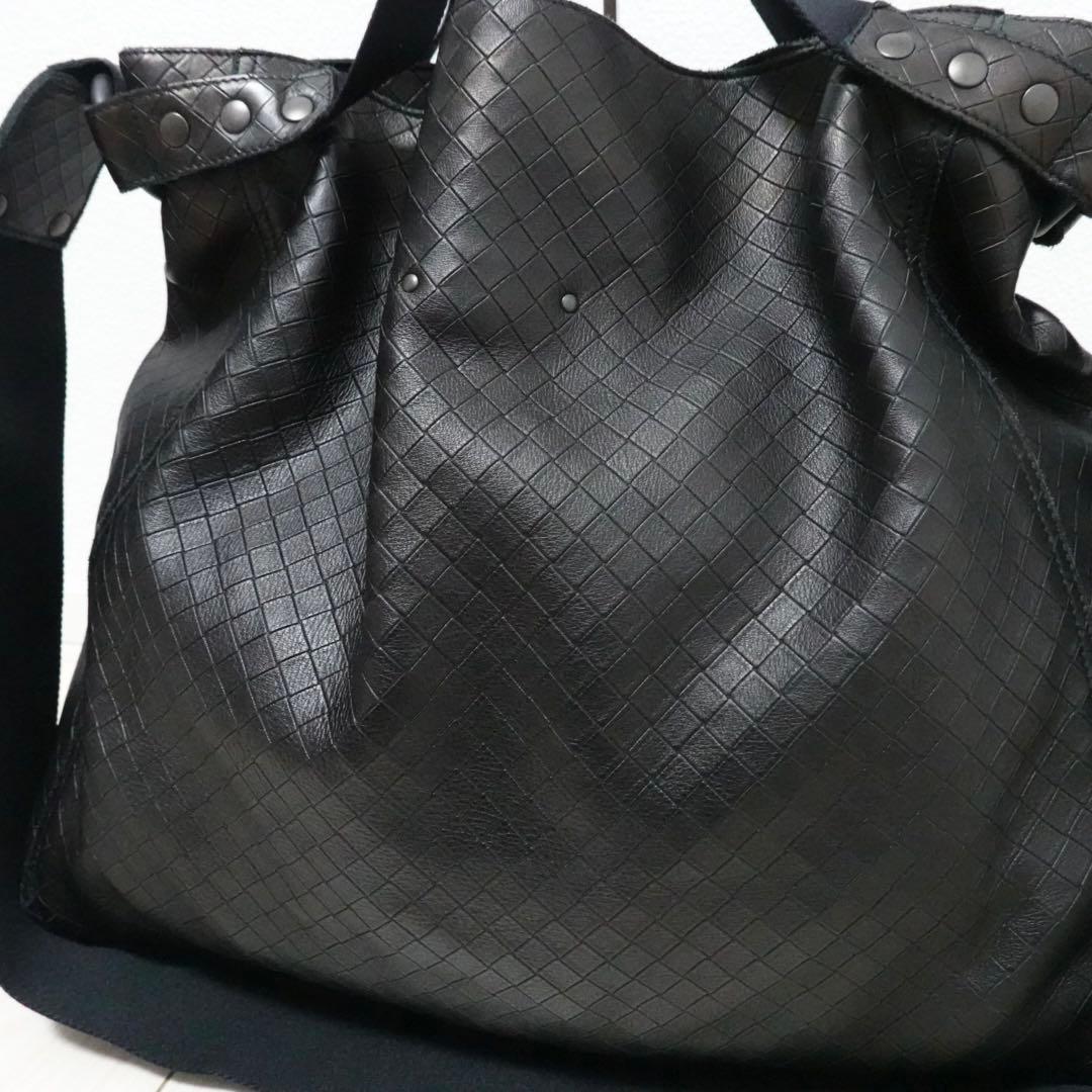ボッテガヴェネタ　イントレッチオ　ミラージュ　ショルダーバッグ　トートバッグ　黒