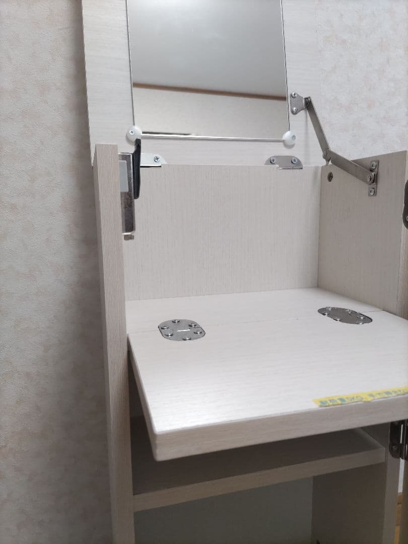 コスメワゴン 収納付きドレッサー キャスター付き 鏡付き