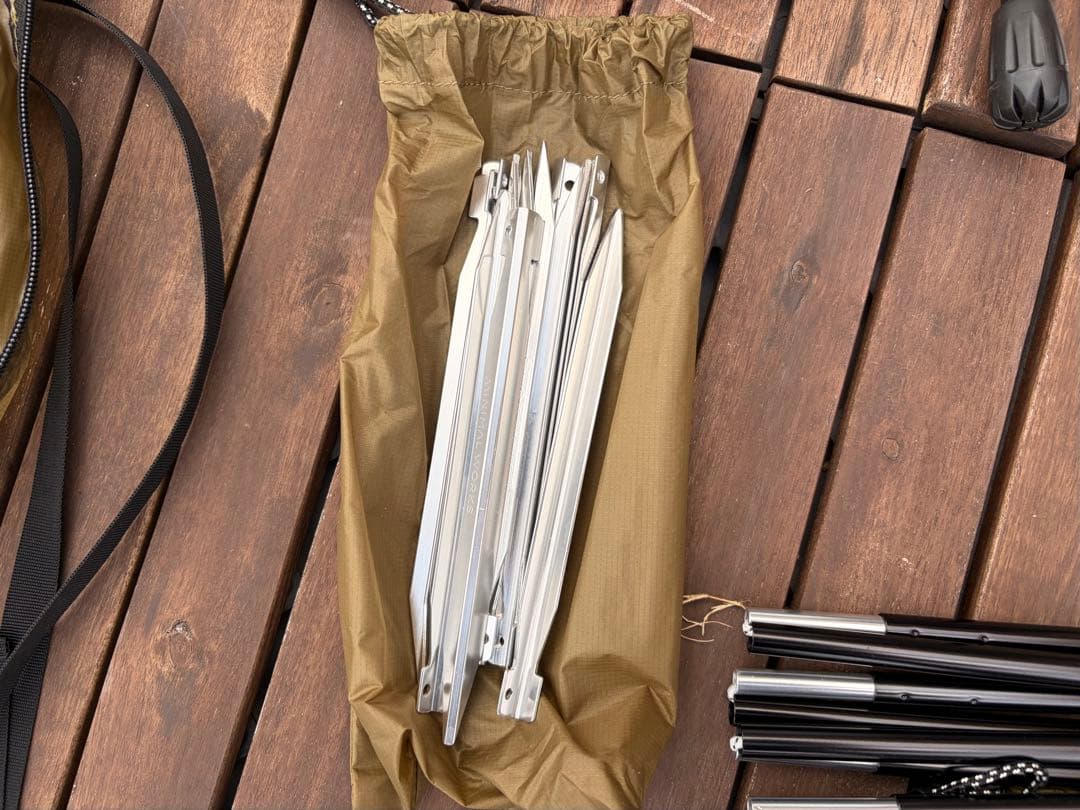 ミニマルワークス ジャックシェルターミニ サイドポールセット タン