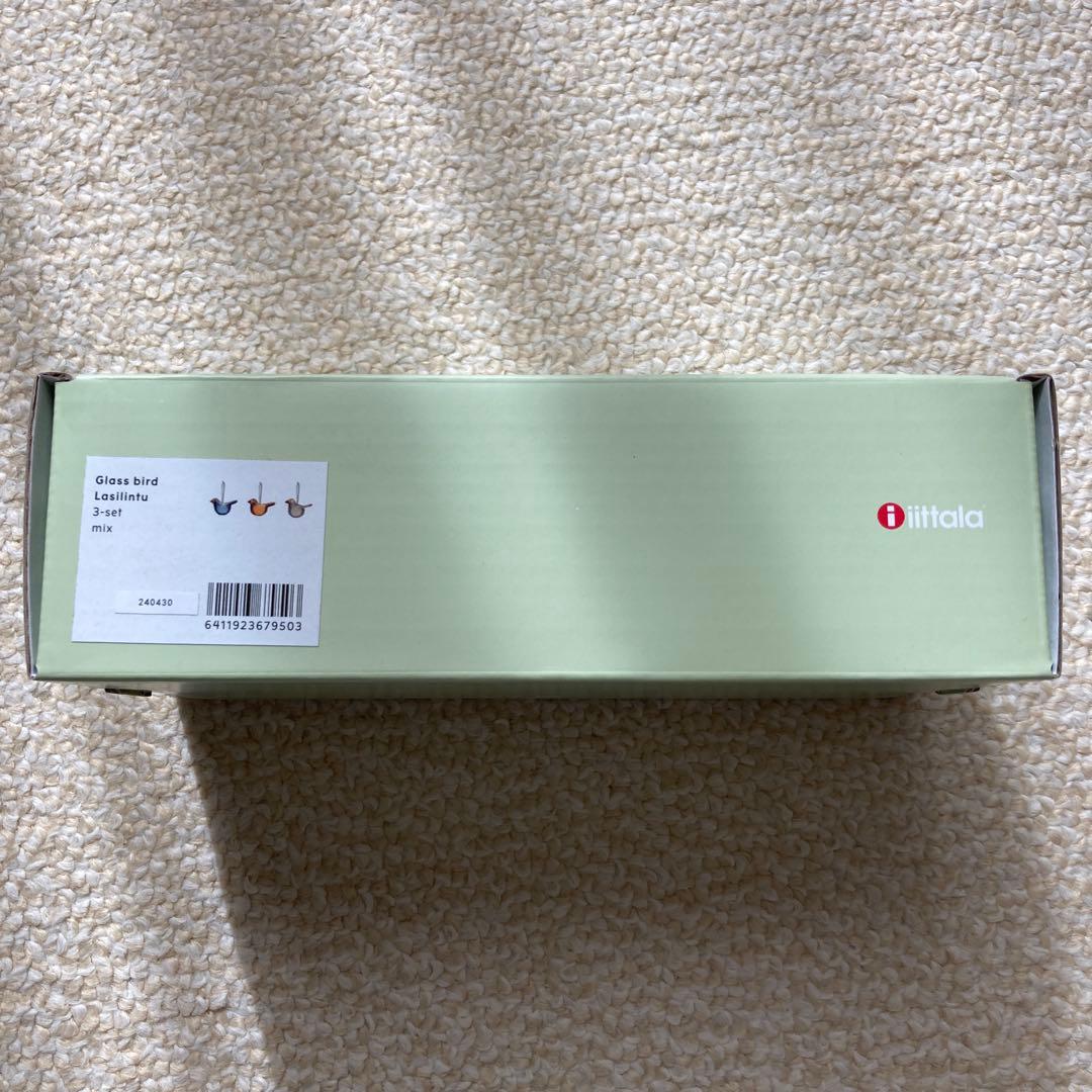 未使用 イッタラ ガラス バード 3色 オーナメント シエッポ