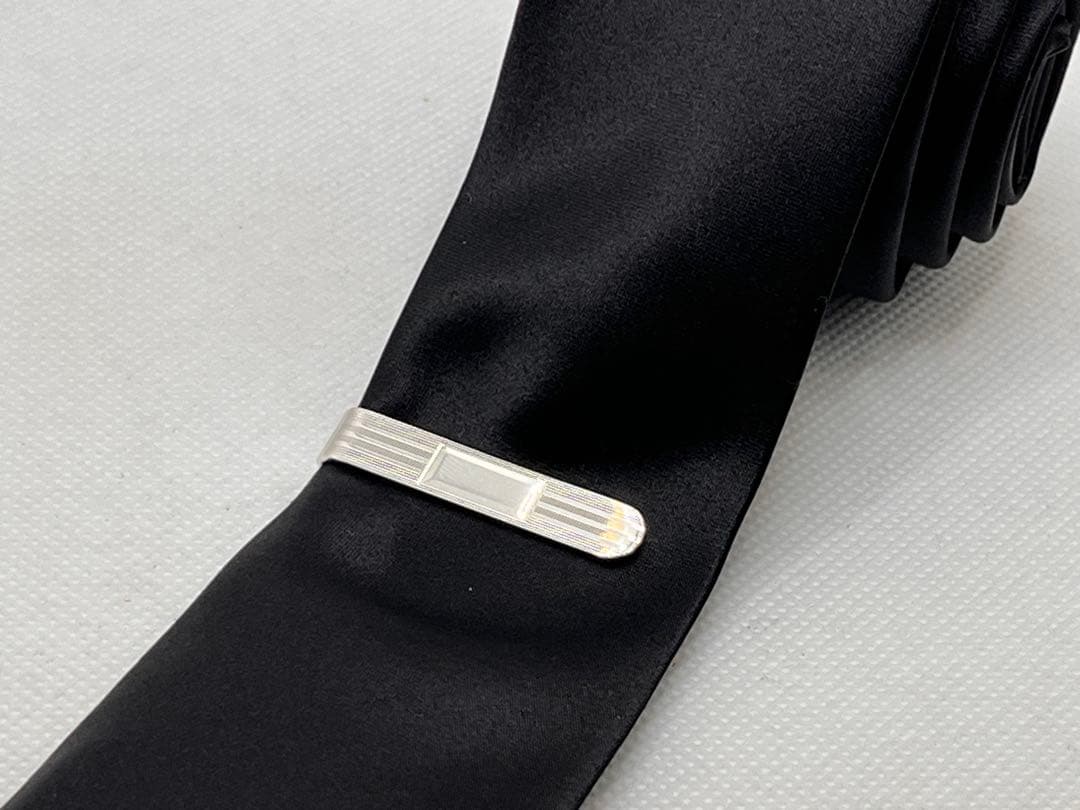 c466 美品　希少　ティファニー　エンジンターン　ネクタイピン　スモール925